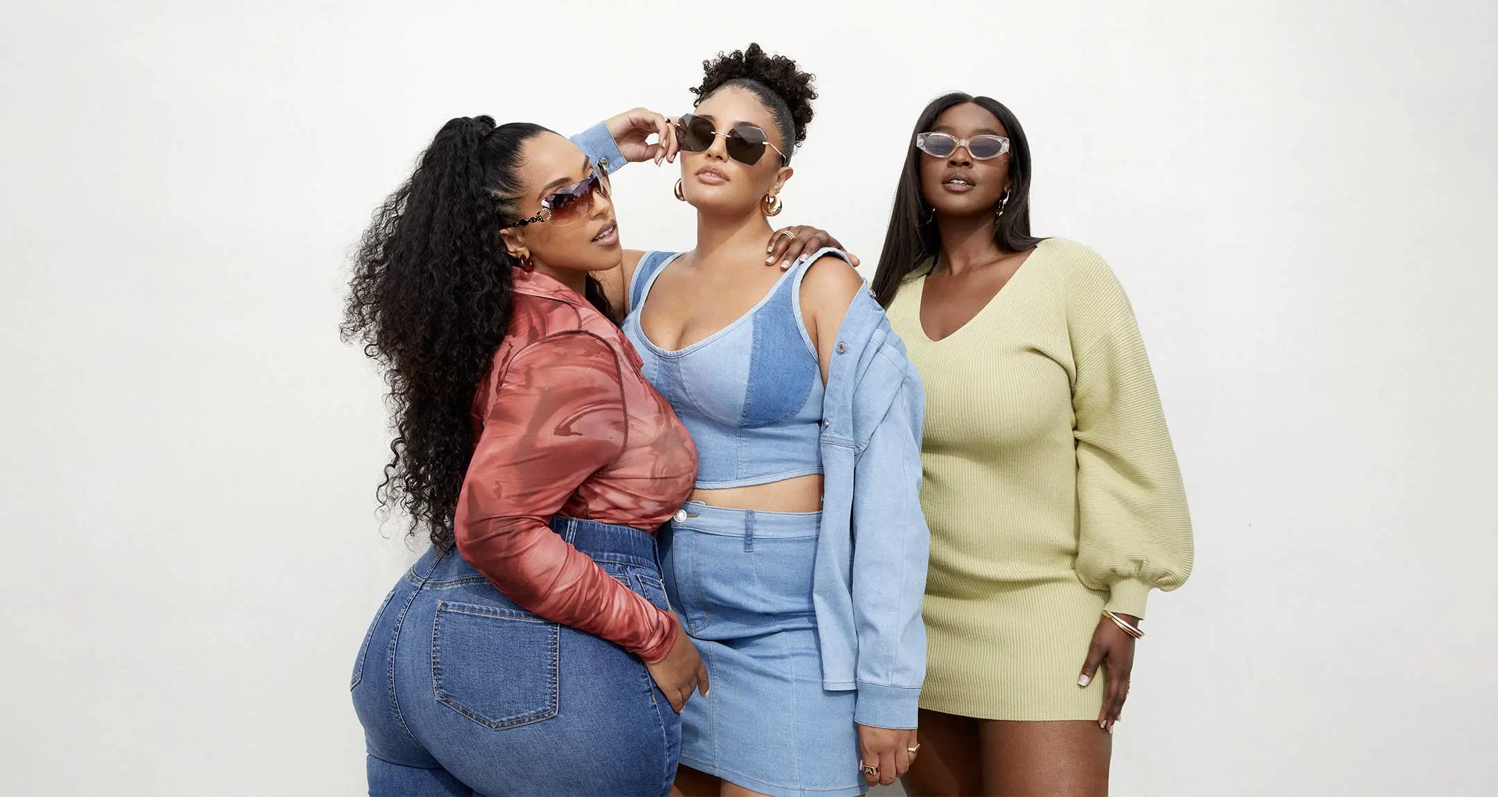 Plus Size Women wearing Denim