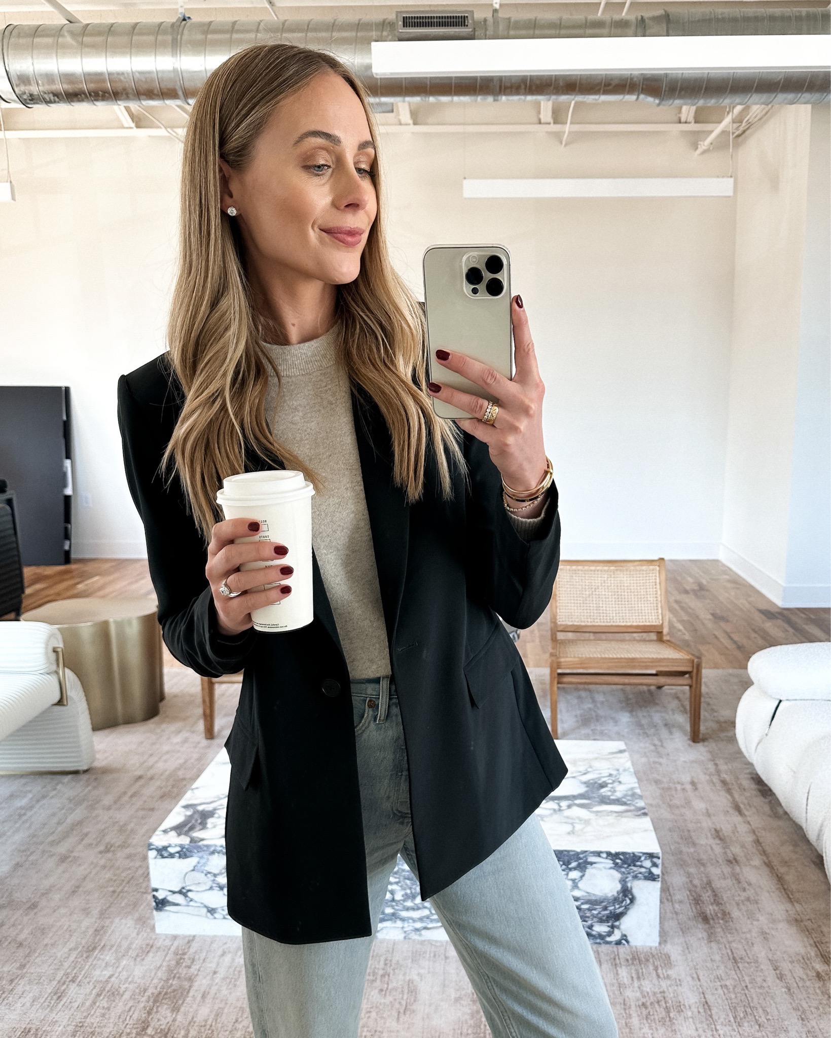 Fashion Jackson Wearing Amazon Drop Black Blazer