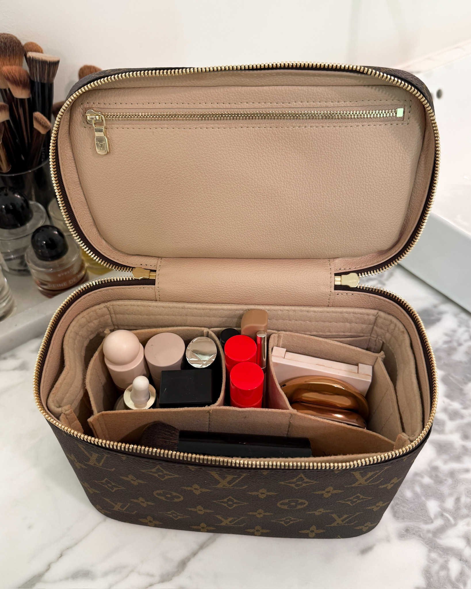 fashion jackson amazon Divitize Premium Bag Organizer for Nice bb Organizer Insert, Handmade Liner Protector Fits Nice BB